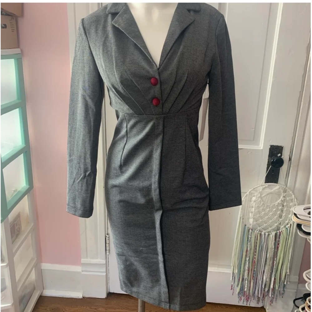Rare Lindy Bop Pinup Couture Style Wiggle Dress